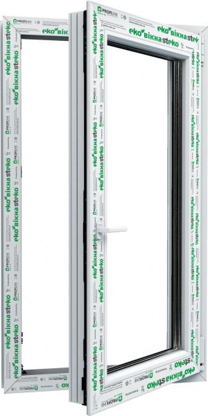 Окно поворотно-откидное Steko S400 58 800x1200 мм правое 