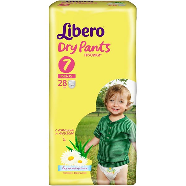 Підгузники Libero Dry Pants 7 16-26 кг 28 шт