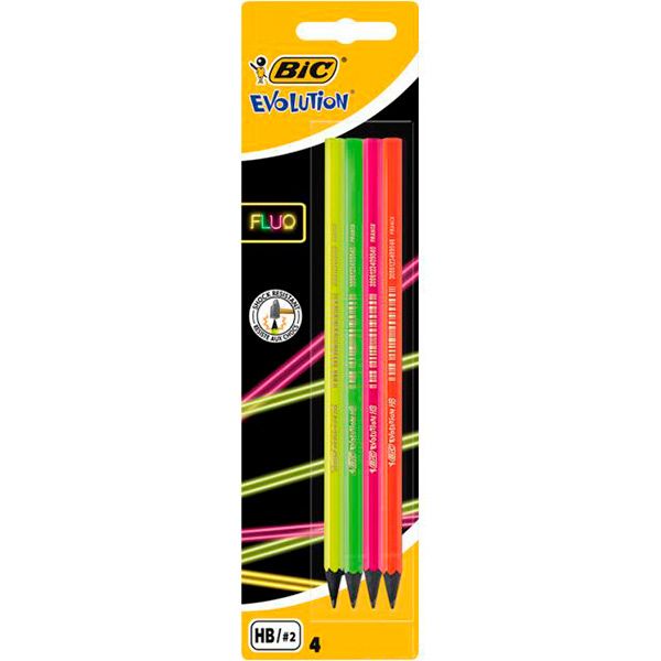 Набір олівців Evolution Fluo 4 шт. BIC