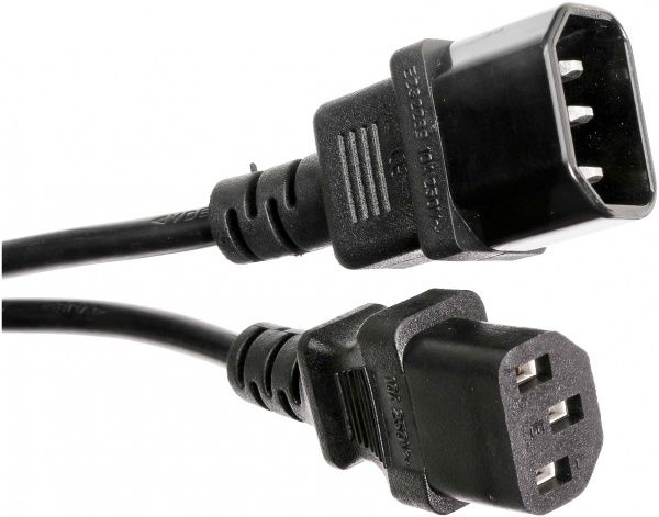 Кабель EMT IEC C13 – IEC C14 1.5 м чорний (4-0052)  