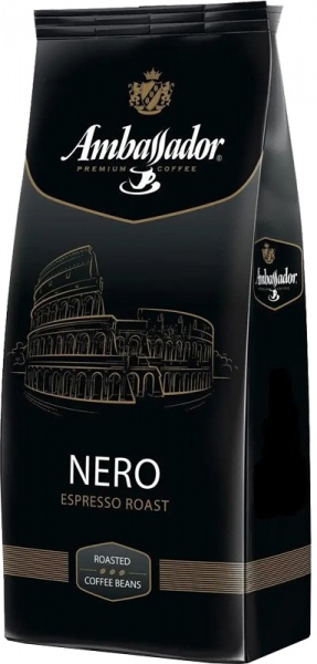 Кофе в зернах Ambassador NERO пакет 1000 г