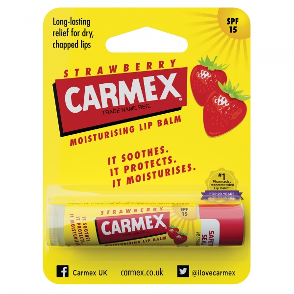 Бальзам для губ Carmex со вкусом клубники 4,25 г