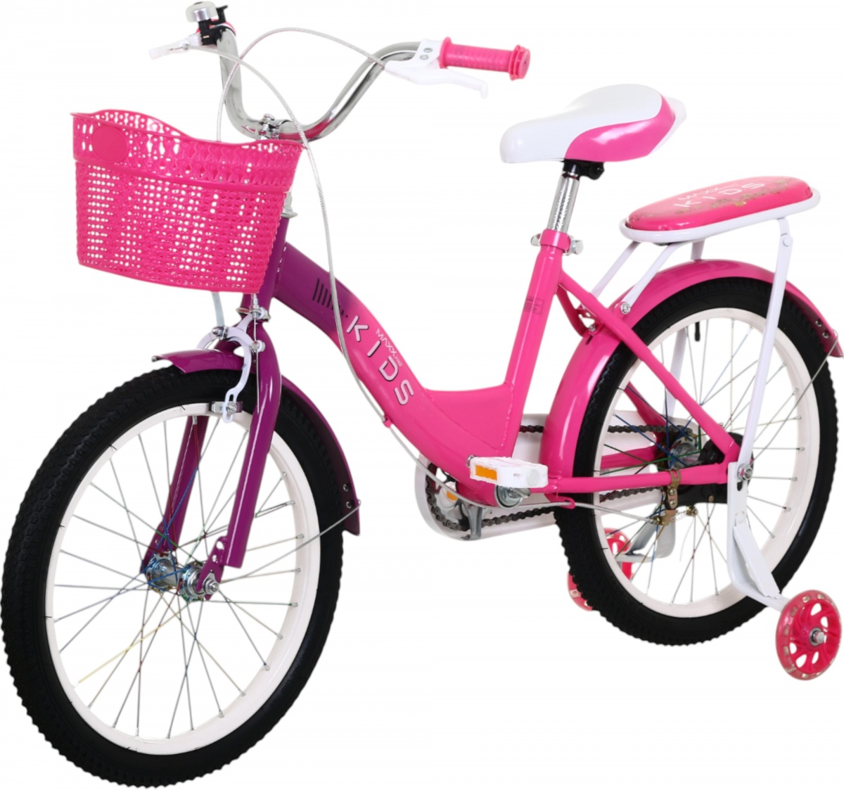Велосипед дитячий MaxxPro kids 18' KQ-10 фуксія — фото 1