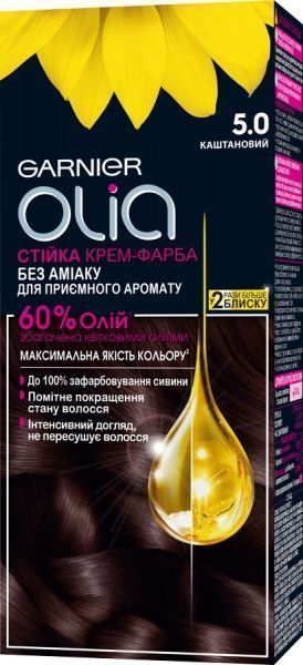 Фарба для волосся Garnier Olia 5.0 каштановий