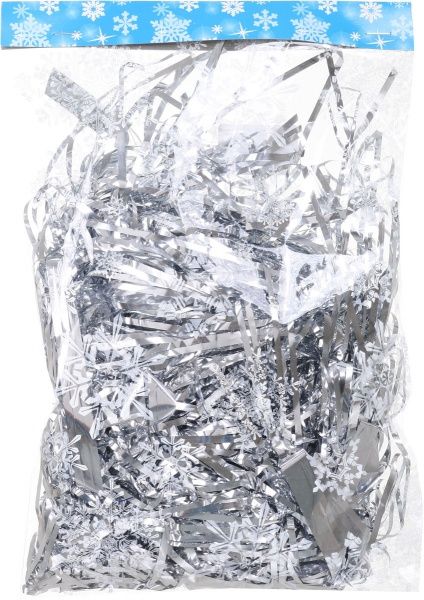 Дождик новогодний голографическая 2,5 1,4 м серебристый