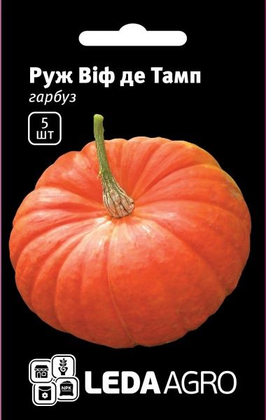 Насіння LedaAgro гарбуз Руж Віф де Тамп F1 5 шт. (4820119791967)