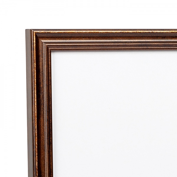 Рамка для фото 1 фото 10x15 см коричневая бронза 