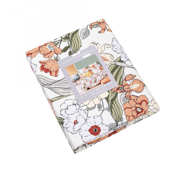 Комплект постільної білизни Сад цяньцянь сімейний різнокольоровий Homeline 