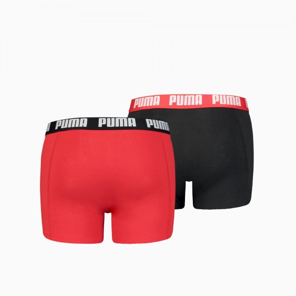 Труси Puma BASIC BOXER 2P RED / BLACK 90682309 р.M різнокольоровий