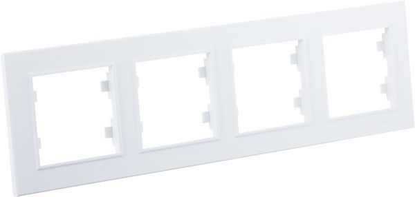 Рамка четырехместная Makel Karea горизонтальная белый