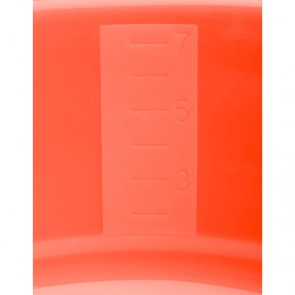 Таз пластиковый Sanja IPPI 40х40х14 см красный с меркой 10 л 