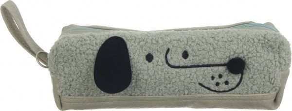 Пенал школьный Щенок зеленый