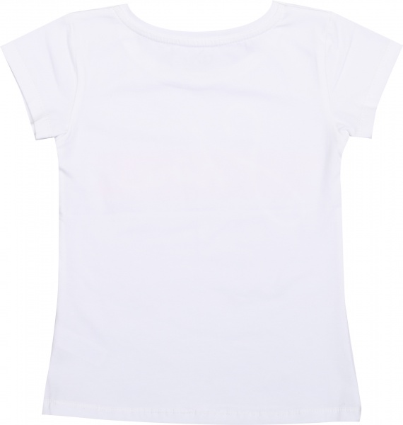 Футболка для дівчинки Фламінго р.122 білий із принтом 808-421 