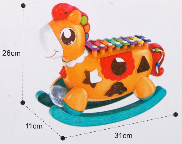 Игрушка музыкальная-сортер Hang Wing Пони 33х12х29 см HW20001847