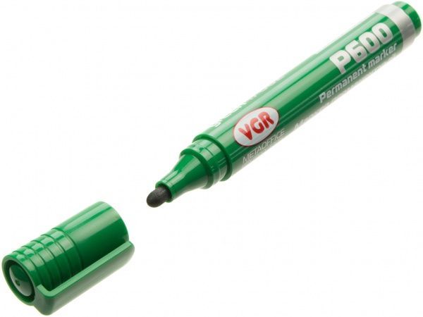 Маркер перманентный VGR P600 2.5 мм зеленый 