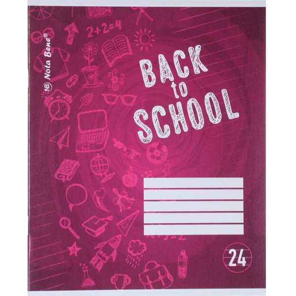 Тетрадь школьная 24 листа в линию 1 Nota Bene