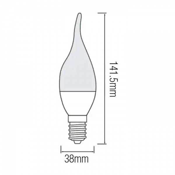 Лампа світлодіодна HOROZ ELECTRIC CRAFT-10 10 Вт CA37 матова E14 175 В 3000 К 001-004-0010-020 