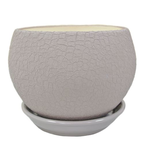 Горшок Ориана-Запорожкерамика Шар шелк круглый 1,4л аметист 