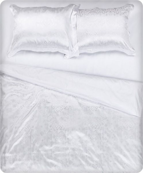 Комплект постільної білизни Rhapsody white 2,0 білий La Nuit 