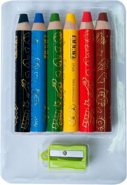 Олівці кольорові SUPER JUMBO ZiBi