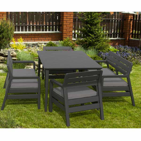 Комплект меблів Keter Delano Fiesta set графіт