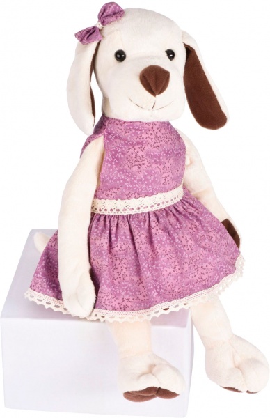 Мягкая игрушка Soft toy собачка 31 см разноцветный