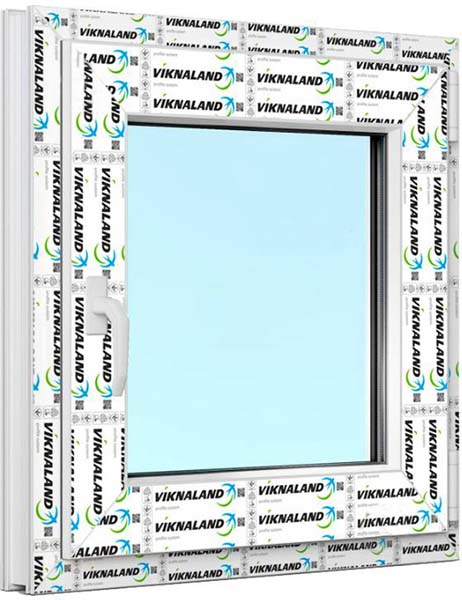 Окно поворотно-откидное VIKNALAND В 70 800x800 мм правое 