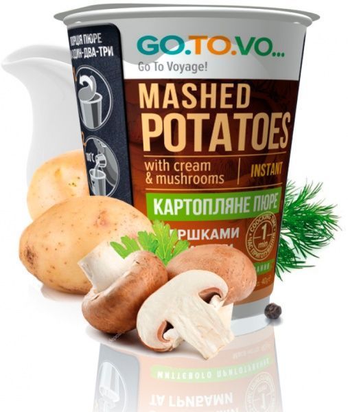 Пюре GO.TO.VO. картопляне з вершками та грибами 