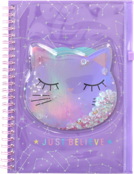 Книга для записей на спирали Котенок 80 листов А5