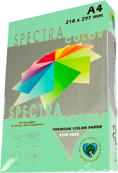 Папір кольоровий Crystal A4 80 г/м Lagoon 130 світло-зелений