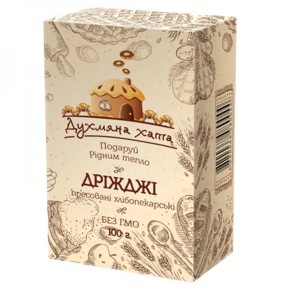 Дріжджі хлібопекарські Духмяна Хата пресовані 100 г