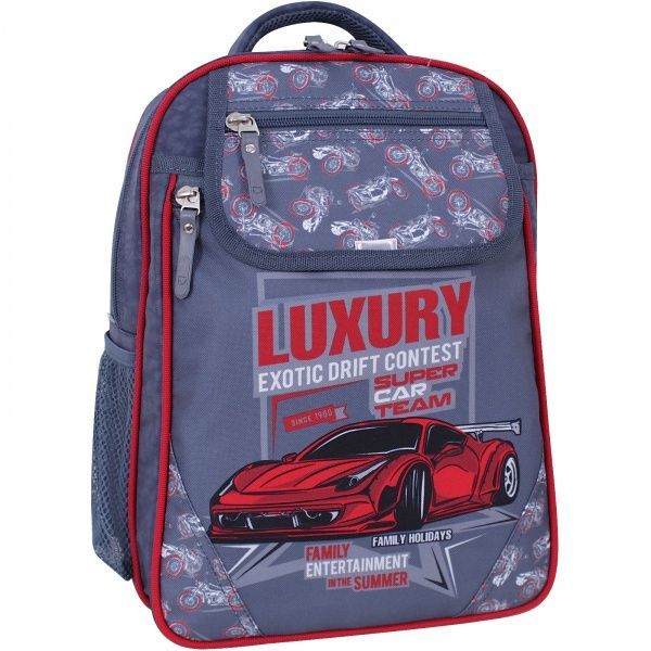 Рюкзак школьный Bagland Отличник 20 л серый суб.902 (58070)