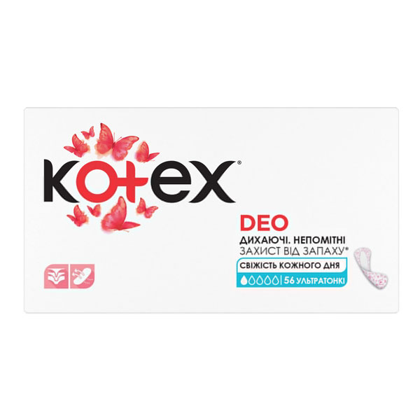 Прокладки ежедневные Kotex Deo ultra slim 56 шт.