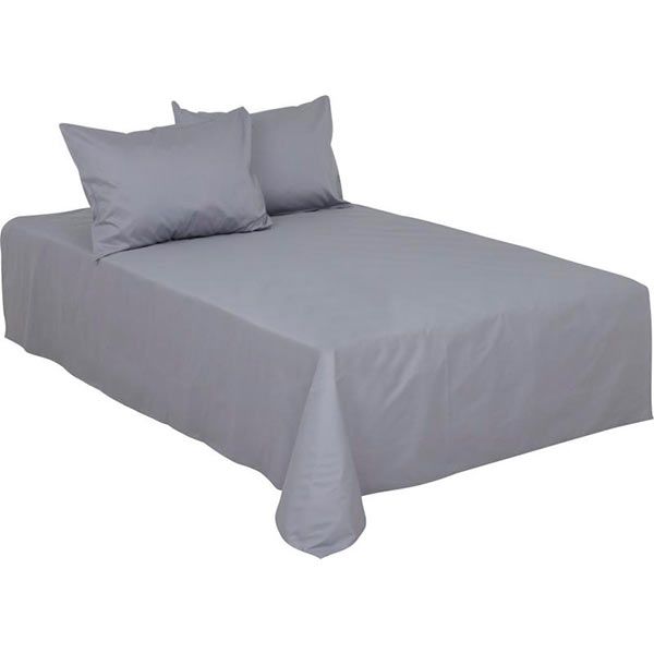Комплект постільної білизни полуторний La Nuit Solid світло-сірий