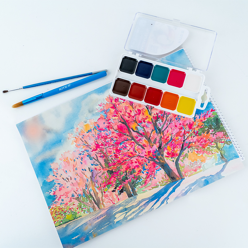 Краски акварельные Classic 10 шт. K-060 KITE