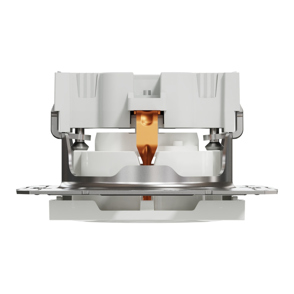 Розетка побутова із заземленням Schneider Electric Asfora IP20 білий EPH2970221