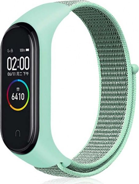 Сменный ремешок Xiaomi Smart Band для Mi Band 4/3 Nylon мятный 589085 