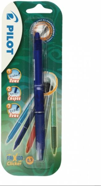 Ручка гелева Pilot FRIXON CLIKER BLRT-FR7-L синя 