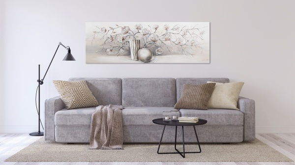 Картина Весенний натюрморт 50x150 см Юрис Проф Арт 