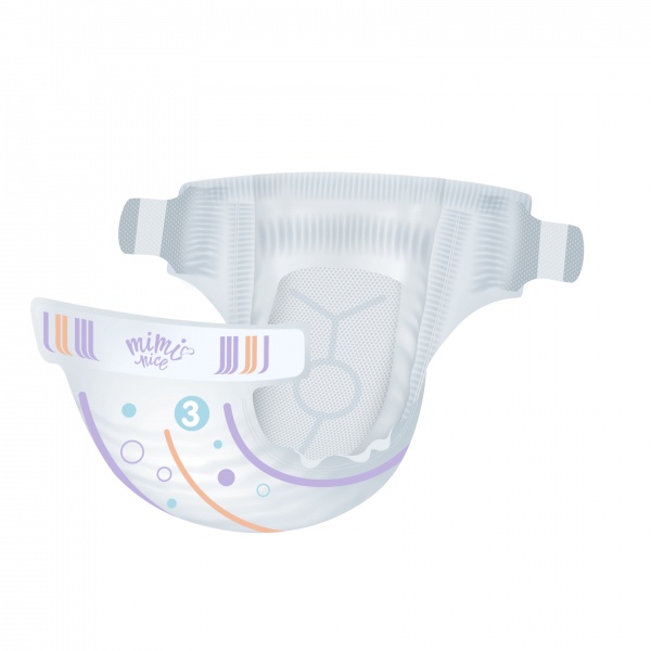 Підгузки Mimi Nice Royal comfort 3 midi 4-9 кг 58 шт.