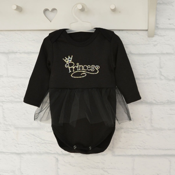 Боди для девочки Blanka Принцесса р.74 черный 110022 