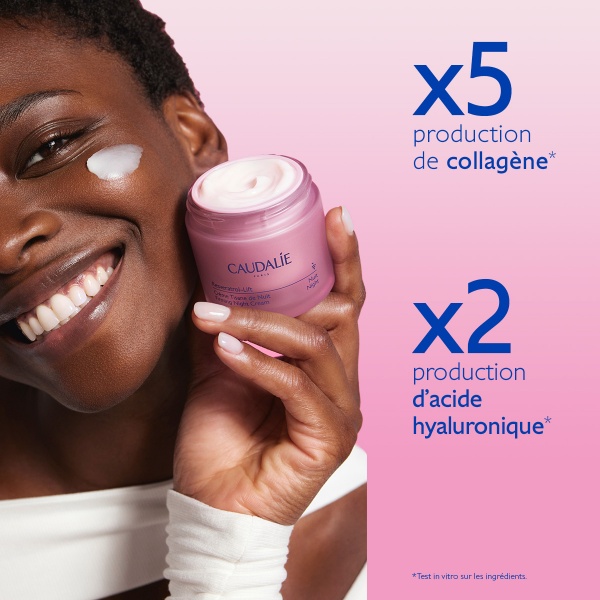 Крем для лица ночной Caudalie Resveratrol Lift сменный блок 50 мл