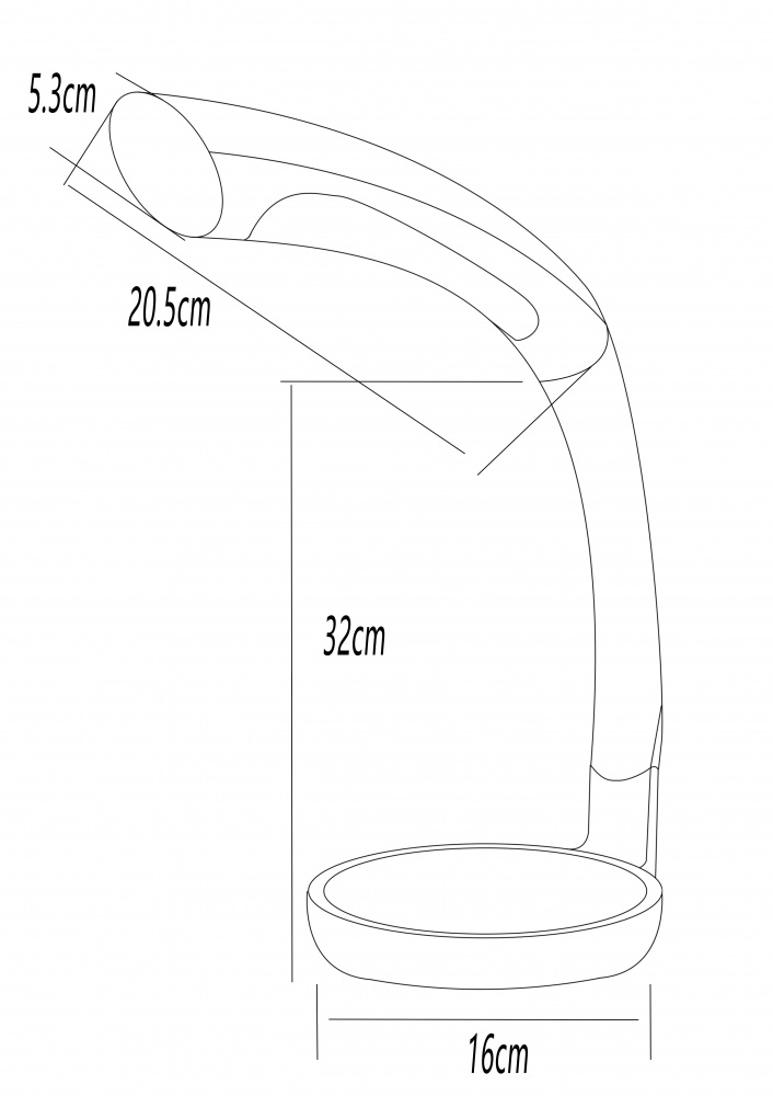 Настольная лампа Luna 7 Вт белый LML-608CCT-B
