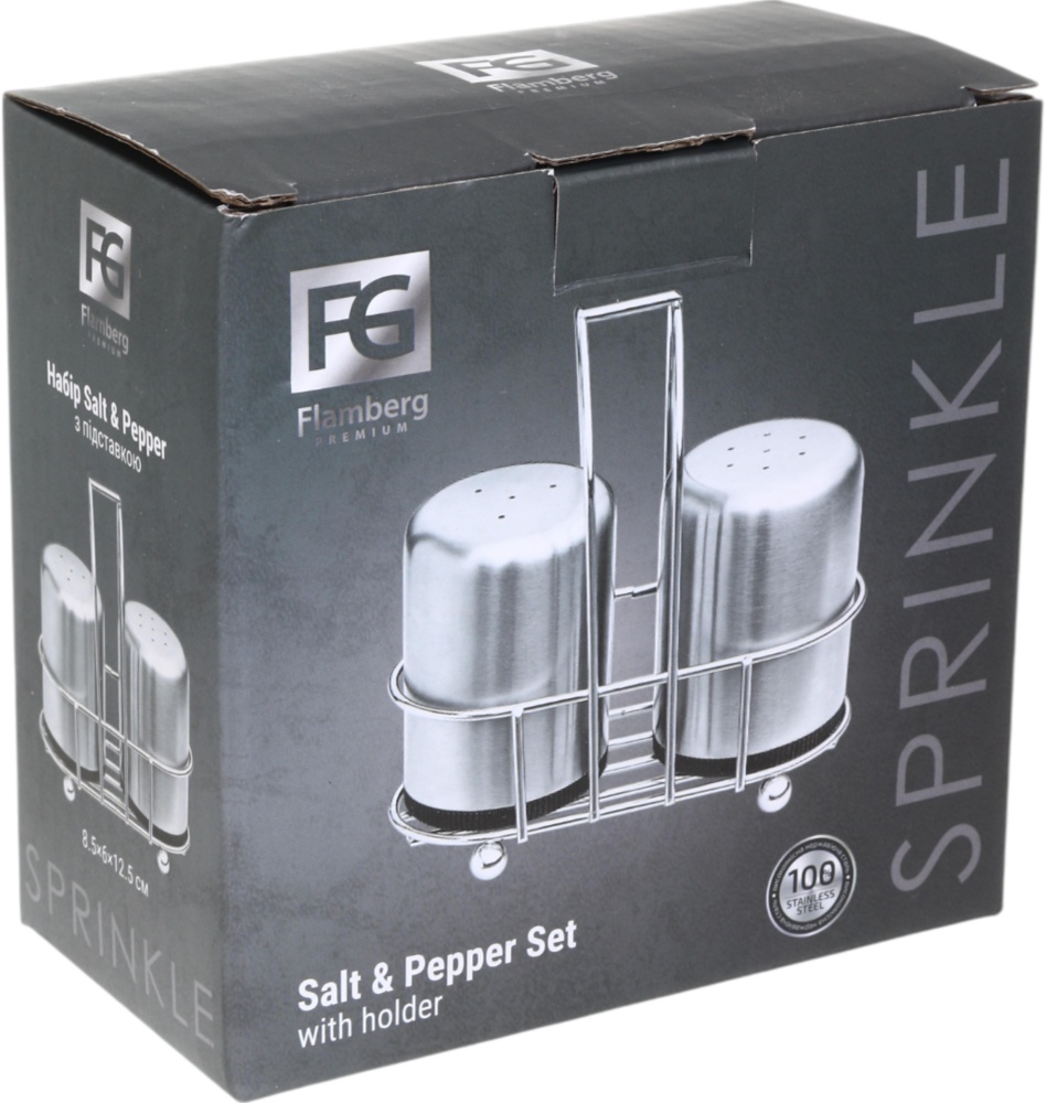 Набор емкостей Flamberg Premium для специй с подставкой Sprinkle 8,5х6х12,5 см