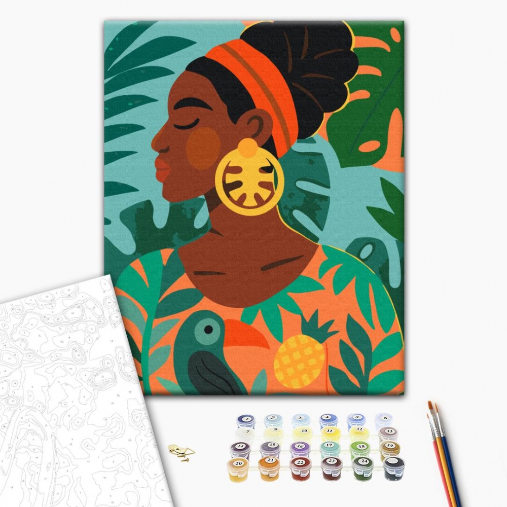 Картина по номерам Дочь солнца ©Татьяна Шевцова 30х40 см Brushme