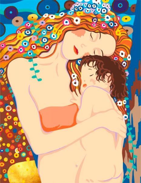 Картина по номерам Любовь матери Rosa Start 