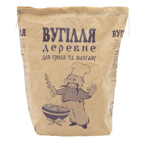 Уголь древесный  дуб 1,5 кг