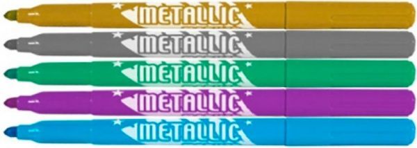 Набір фломастерів 8690 Metallic, 5 шт. Centropen