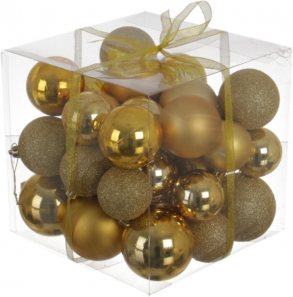 Набор елочных шаров d 50/60/70 мм в ассортименте 36 шт./уп.
