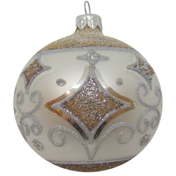 Куля новорічна d80 зірка 2628-1/4647/4 